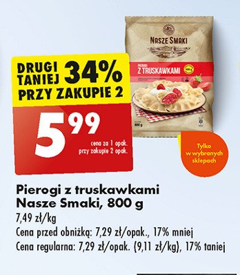 Pierogi z truskawkami Nasze smaki promocja