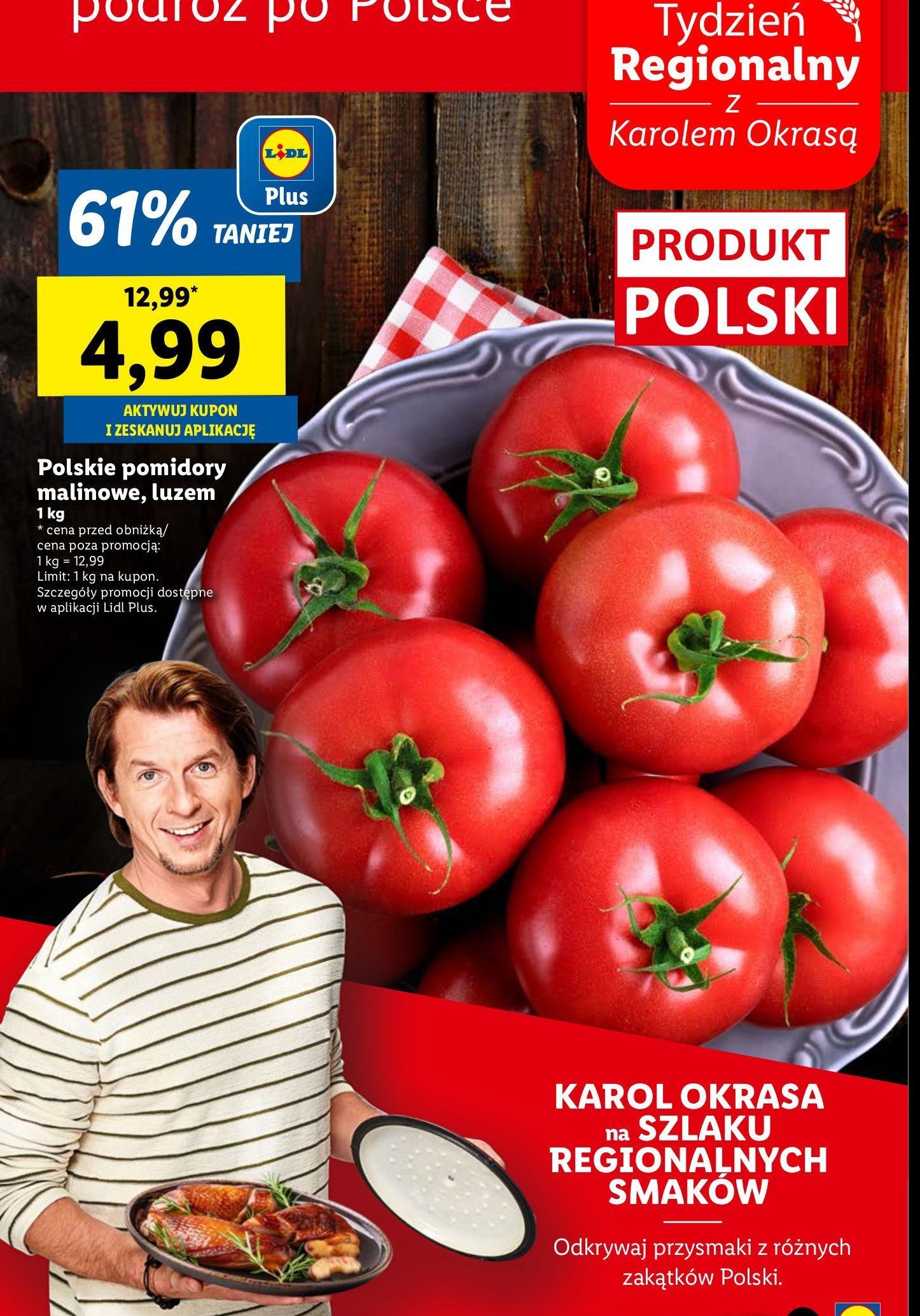 Pomidory malinowe promocja w Lidl