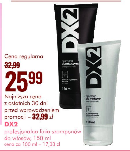 Szampon do włosów przeciw siwieniu Dx2 promocja