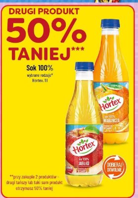 Sok 100% Hortex promocja w POLOmarket