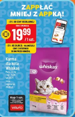 Karma dla kotów z kurczakiem Whiskas promocja