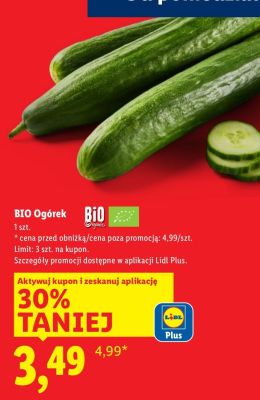 BIO Ogórek promocja w Lidl
