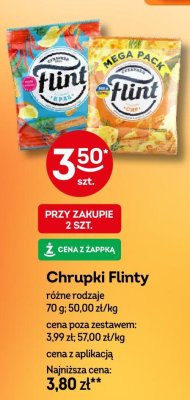 Chrupki Flinty różne rodzaje promocja w Żabka