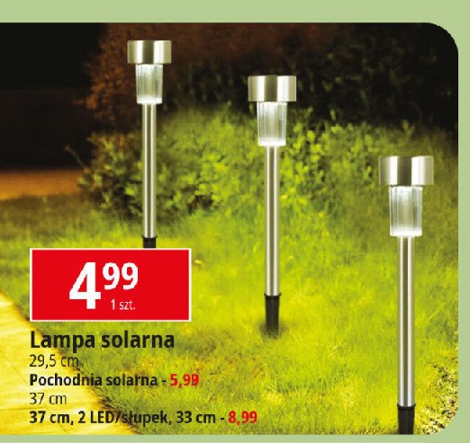 Lampa solarna 29.5 cm promocja