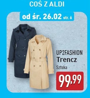 Trencz 36-44 Up2fashion promocja w Aldi