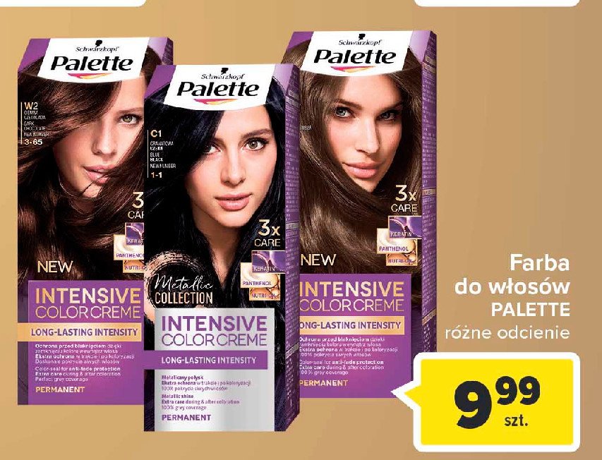 Farba do w艂os贸w granat czer艅 c1 Palette intensive color creme promocja