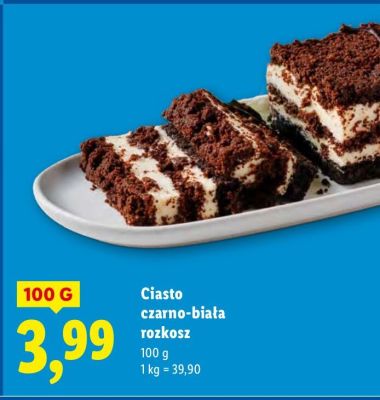 Ciasto czarno-biała rozkosz promocja w Lidl
