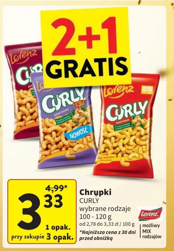 Chrupki mexican style Lorenz curly promocja