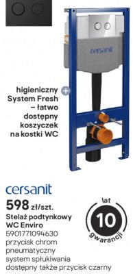 Stelaż podtynkowy WC Enviro promocja w Castorama