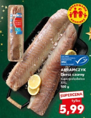 Dorsz czarny superpolędwica XXL promocja w Kaufland