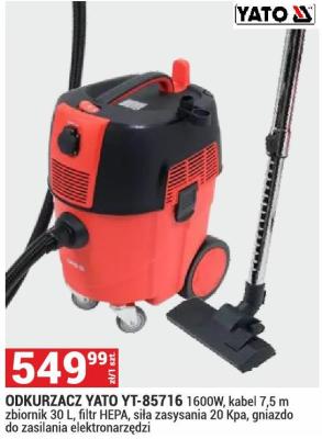 Odkurzacz Yato YT-85716 promocja w Merkury Market