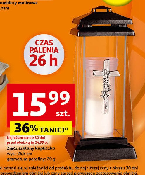 Znicz szklany kaplica promocja