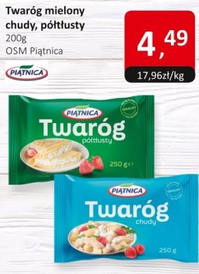 Twaróg mielony chudy, półtłusty OSM Piątnica promocja w Market Point