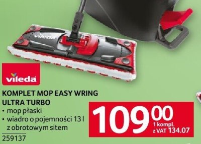 Komplet mop Easy Wring Ultra Turbo Vileda promocja w Selgros