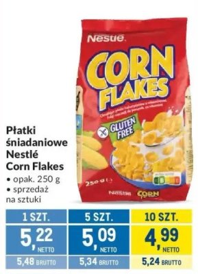 Płatki śniadaniowe Nestlé Corn Flakes promocja w Makro
