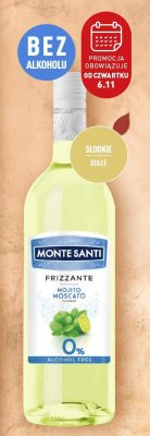 Napój Monte Santi Frizzante Mojito Moscato bezalkoholowe 750ml promocja w Biedronka