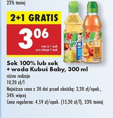 Sok jabłko-dynia Kubuś baby promocja