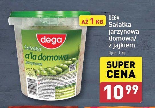 Sałatka a'la domowa Dega promocja w Aldi