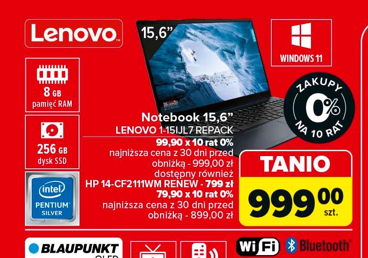 Laptop 14-cf2111wm renew Hp promocja w Carrefour Market