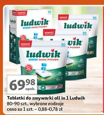 Tabletki do zmywarek maxx power lemon Ludwik all in one promocja