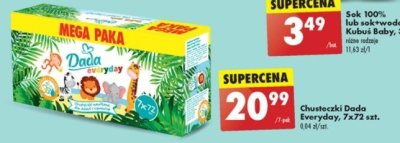 Chusteczki rumianek i alantoina Dada promocja