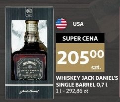 Whiskey kartonik JACK DANIEL'S SINGLE BARREL promocja