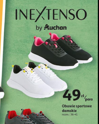 Buty damskie sportowe 36-41 Auchan inextenso promocja