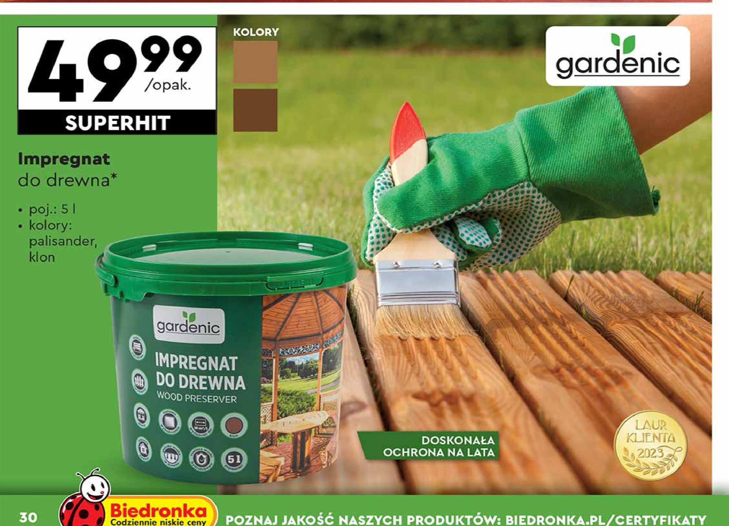 Impregnat do drewna klon Gardenic promocja