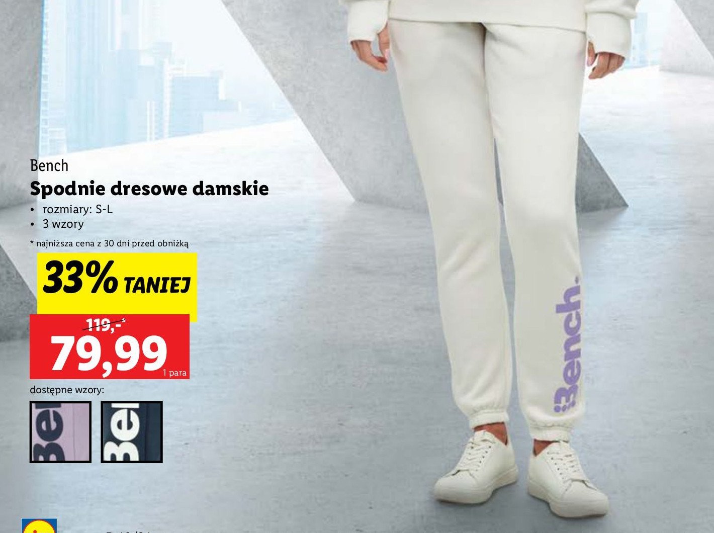 Spodnie dresowe damskie s-l Bench promocja