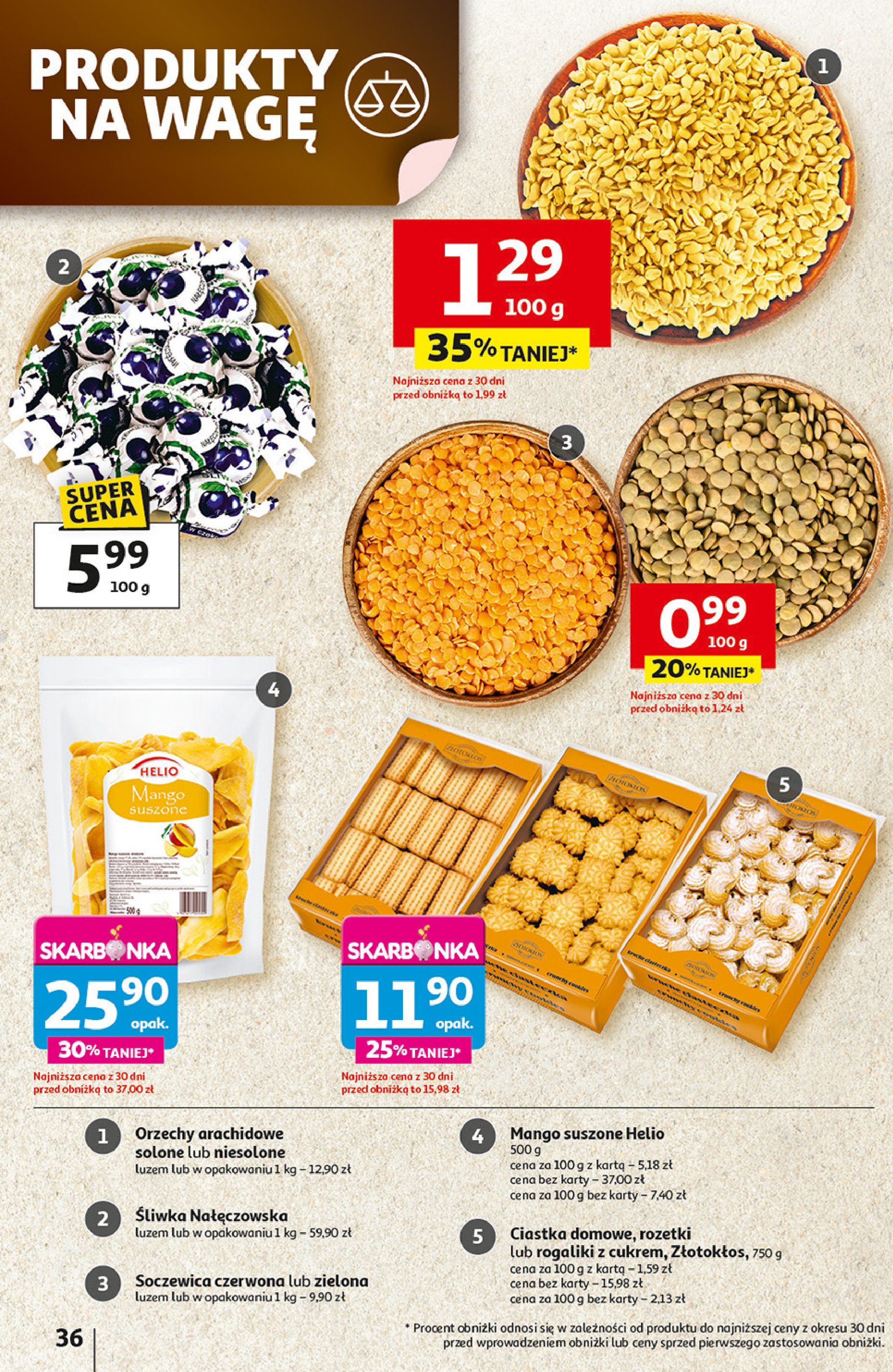 Orzechy arachidowe solone promocja w Auchan