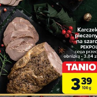 Karczek pieczony Pekpol promocja w Carrefour