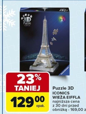 Puzzle 3D ICONICS WIEŻA EIFFLA promocja w Carrefour