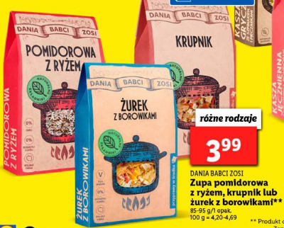 Zupa pomidorowo-paprykowa Sys dania babci zosi promocja