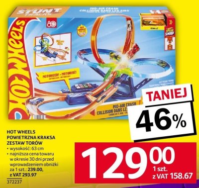 Zabawka Hot Wheels Podniebna Kraksa zestaw torów promocja w Selgros