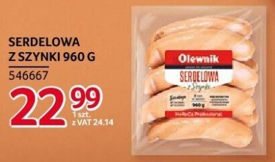 Serdelowa z szynki Olewnik 960g promocja w Selgros