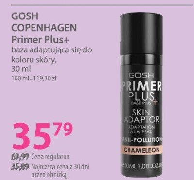 Baza GOSH COPENHAGEN Primer Plus+ baza adaptująca się do koloru skóry promocja w Hebe