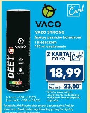 Spray na kleszcze, komary i meszki strong Vaco promocja