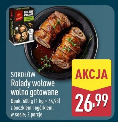 Rolady wołowe wolno gotowane promocja w Aldi