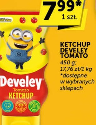Ketchup Develey Tomato promocja w Groszek