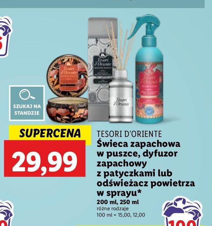 Patyczki zapachowe muschino bianco Tesori d'oriente promocja