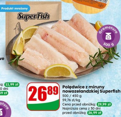 Polędwice z miruny nowozelandzkiej Superfish promocja w Dino