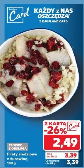 Filet śledziowy z żurawiną promocja