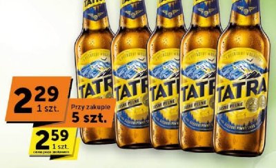 Piwo Tatra butelka zwrotna promocja w ABC