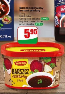 Barszcz czerwony instant Winiary promocja w Dino