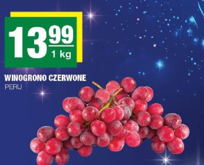 Winogrono czerwone Peru promocja w SPAR