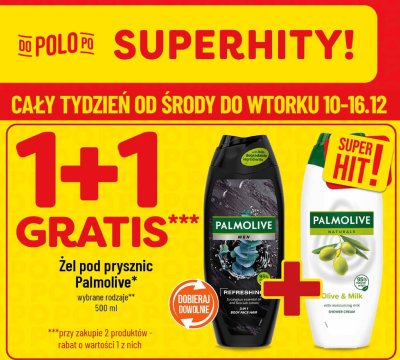Żel pod prysznic Palmolive wybrane rodzaje promocja w POLOmarket