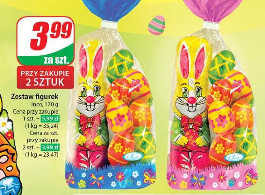 Zestaw s艂odyczy wielkanocnych z czekolad膮 Inco promocja