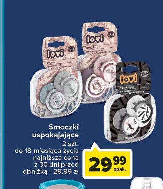 Smoczek uspokajaj膮cy salt & pepper Lovi promocja