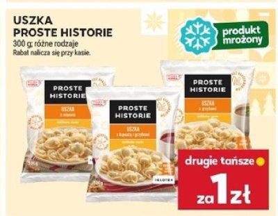 Uszka Proste Historie 300 g, różne rodzaje promocja w Stokrotka