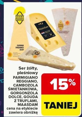 Ser żółty Parmigiano Reggiano DOP promocja w Carrefour